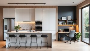 Comment intégrer un coin bureau dans une cuisine ouverte