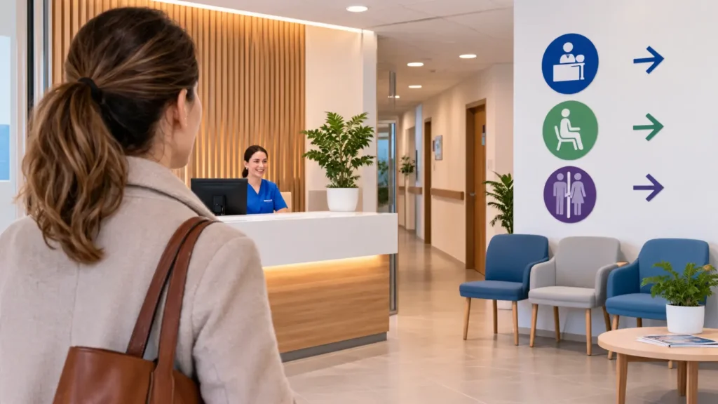 Accueil chaleureux d’une clinique moderne